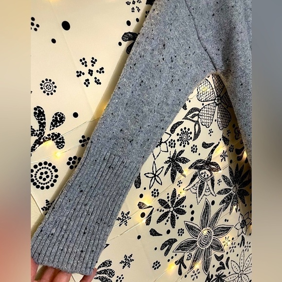 ANA grey mock neck sweater - warm, cozy, comfy for fall and winter - Picture 3 of 10